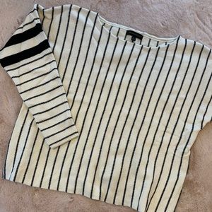Black and White Striped Sweater